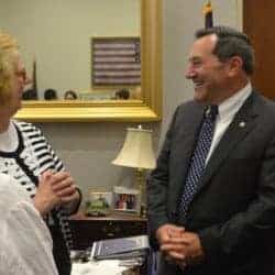 Indiana CAC’s go to Washington From Left to Right: Meg Mitzler, Elkhart, IN; Jan Lutz, Indianapolis, IN; Indiana Senator Joe Donnelly; Patty Covington, Muncie, IN