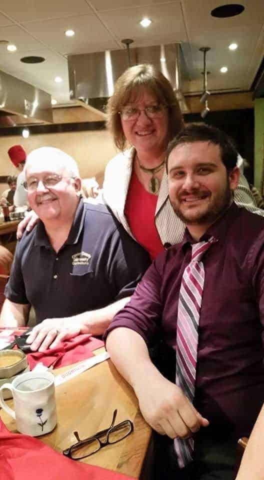 Denise Barney with her husband Bruce and son, Bruce Jay.