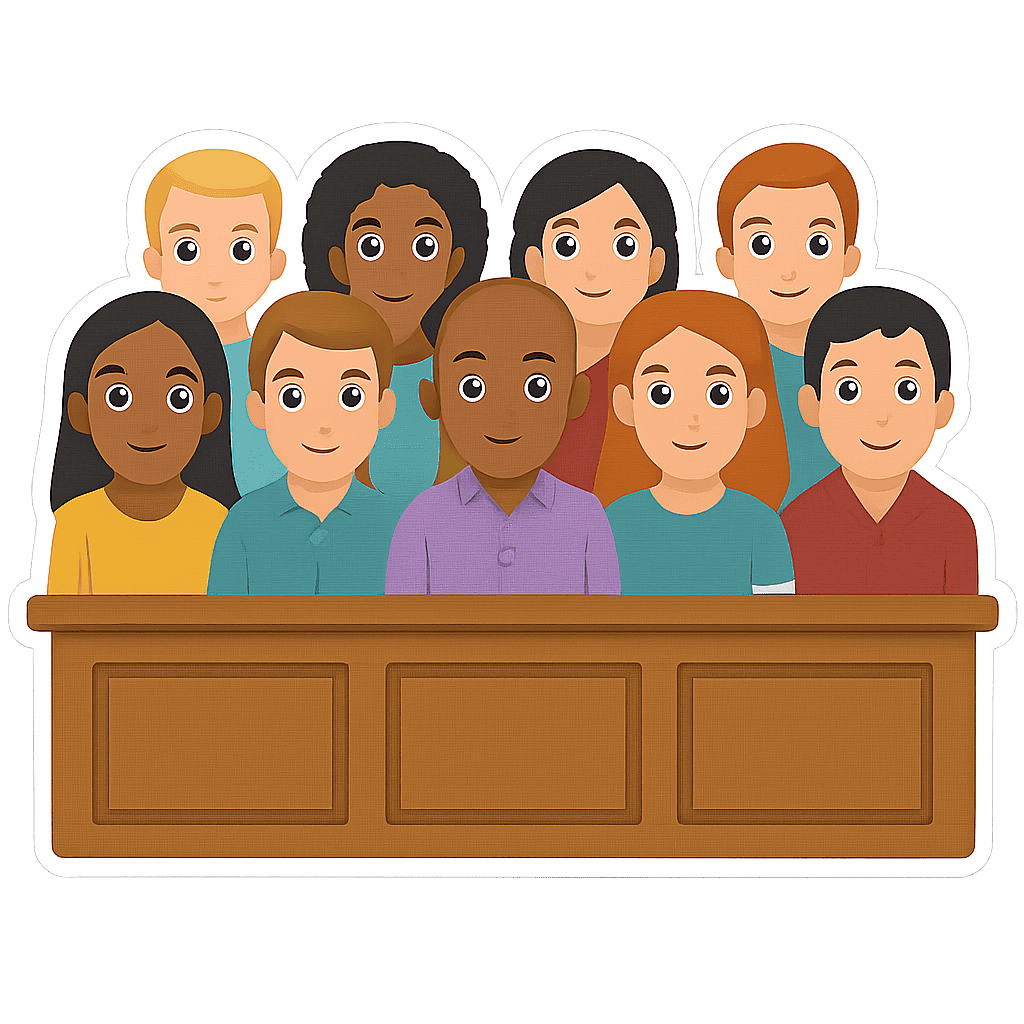 Here are the people you'll see in a courtroom 5